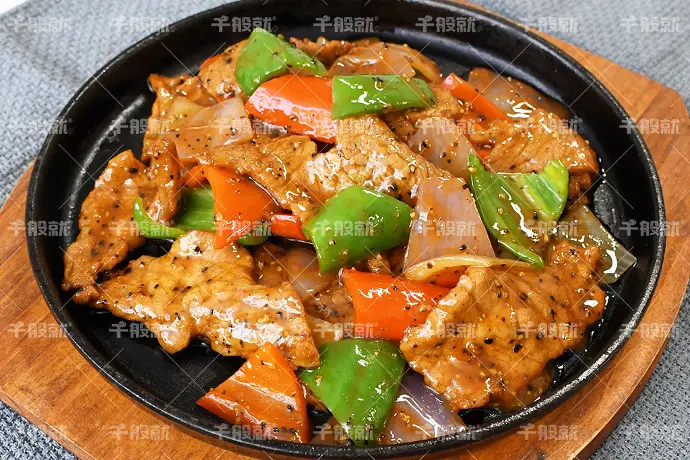 黑椒韩式香烤猪肉片1kg