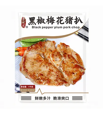 黑椒梅花猪扒1kg