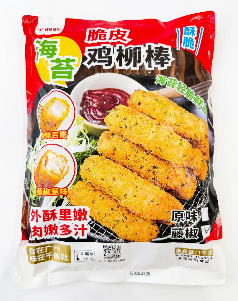 藤椒海苔脆皮鸡柳棒1kg 胶袋正面.webp