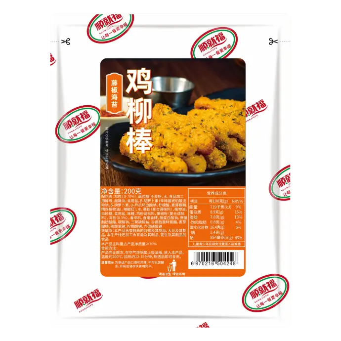顺就福藤椒海苔鸡柳棒200g