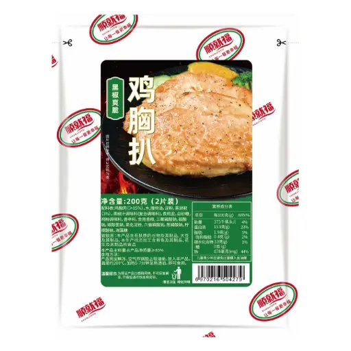 顺就福黑椒爽脆鸡胸扒200g